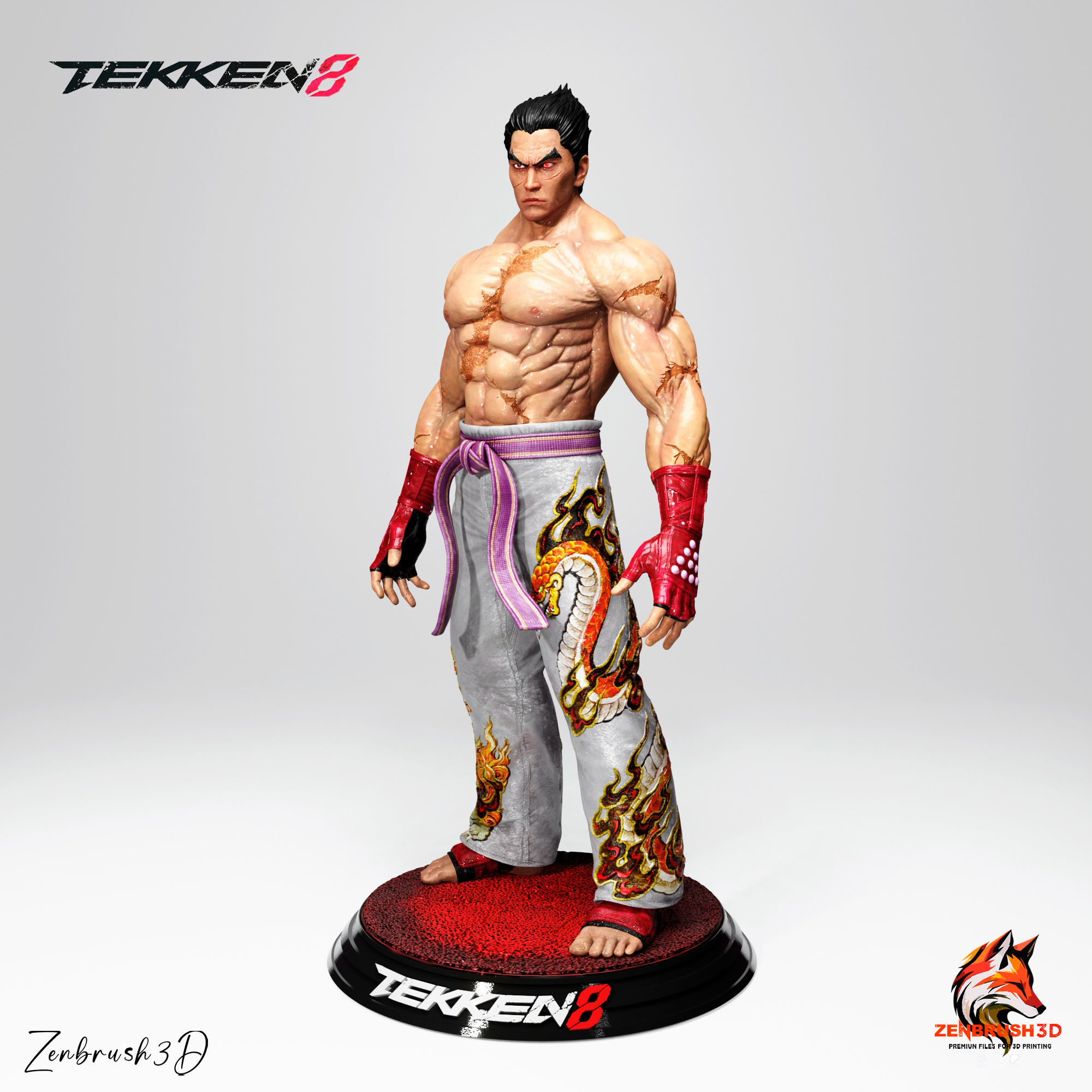 KAZUYA MISHIMA - TEKKEN 8 3D PRINTING 3D print model_2