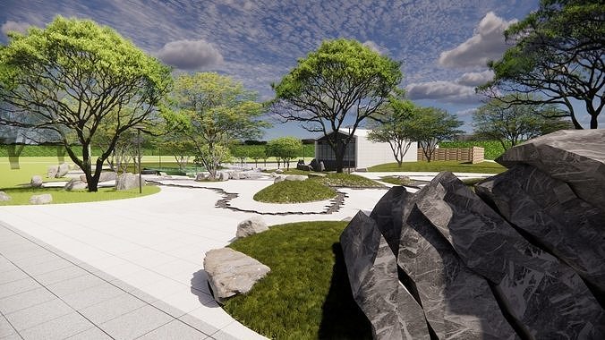 landscape 3D model
