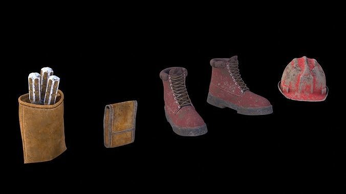 Work clothes  Free low-poly 3D model