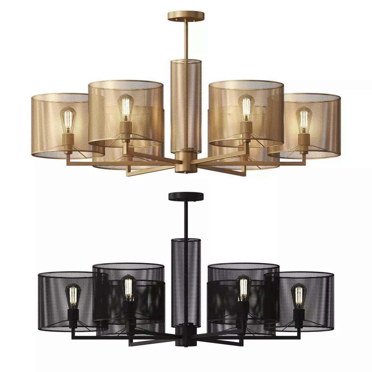 Safavieh Couture Baukus Light Chandelier Pandant Lamp 3D model