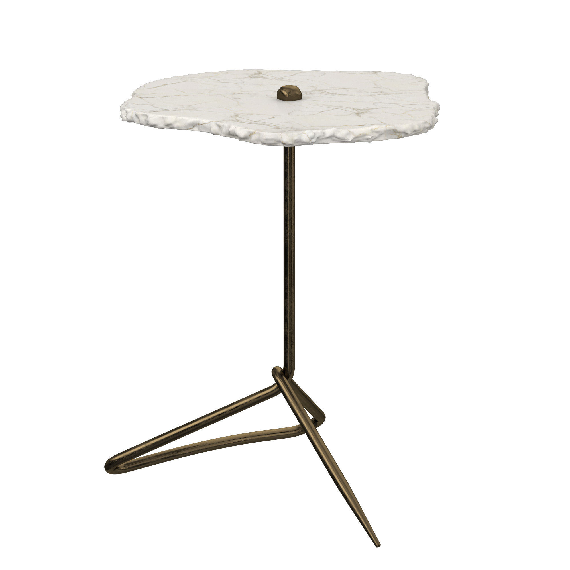 Degraff Marble Top End Table 3D model_3