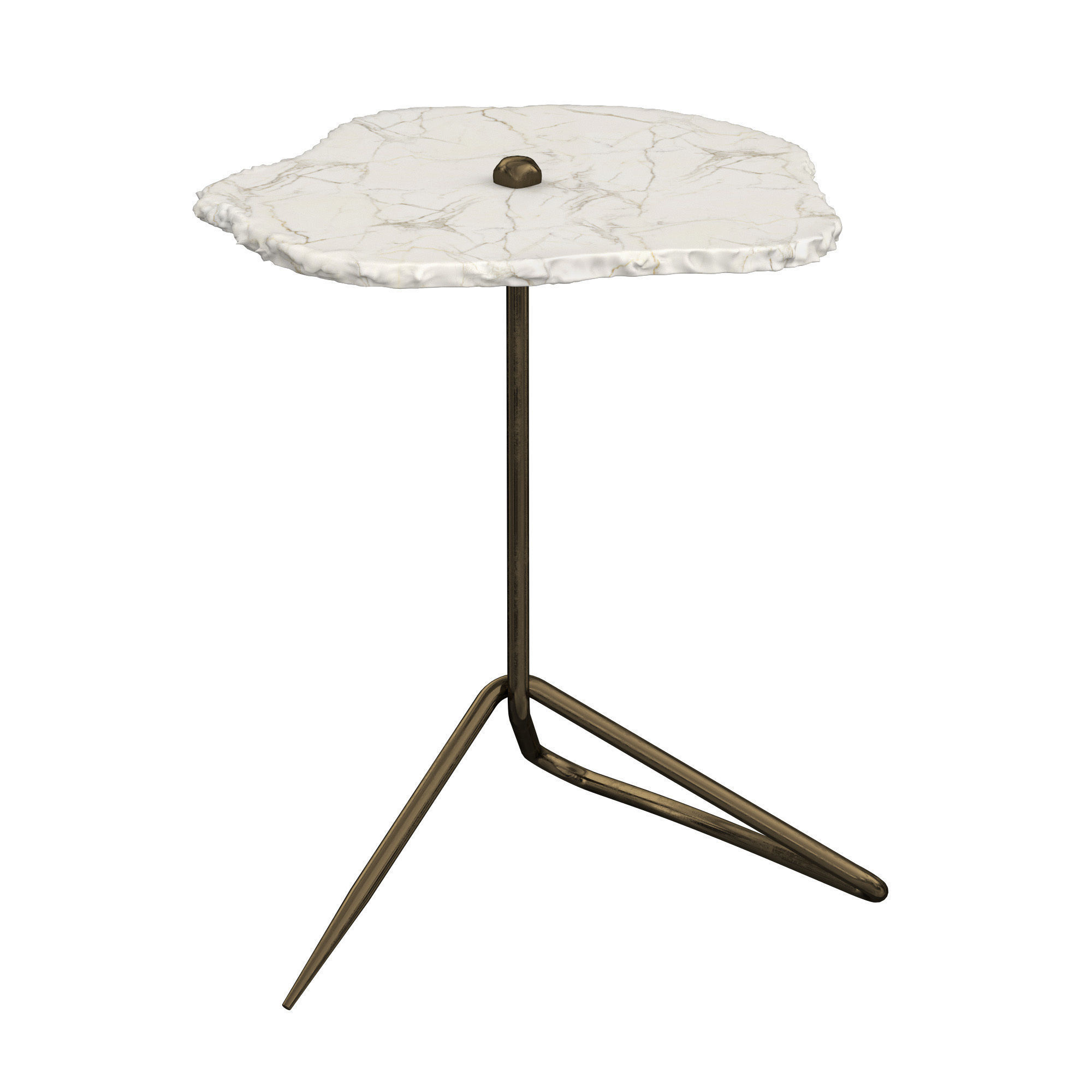 Degraff Marble Top End Table 3D model_4