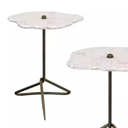  Degraff Marble Top End Table