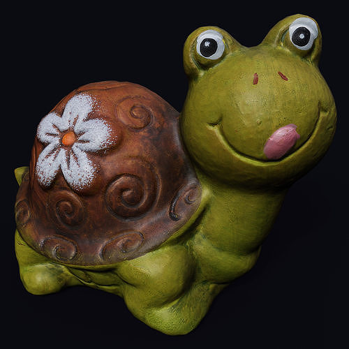 Clay Snail Low-poly 3D model