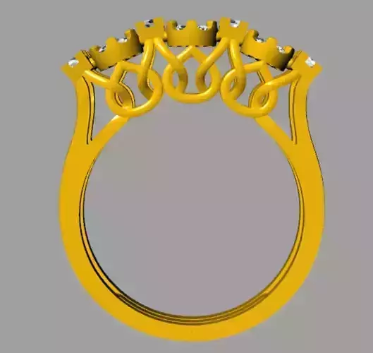 ladies ring 3D print model