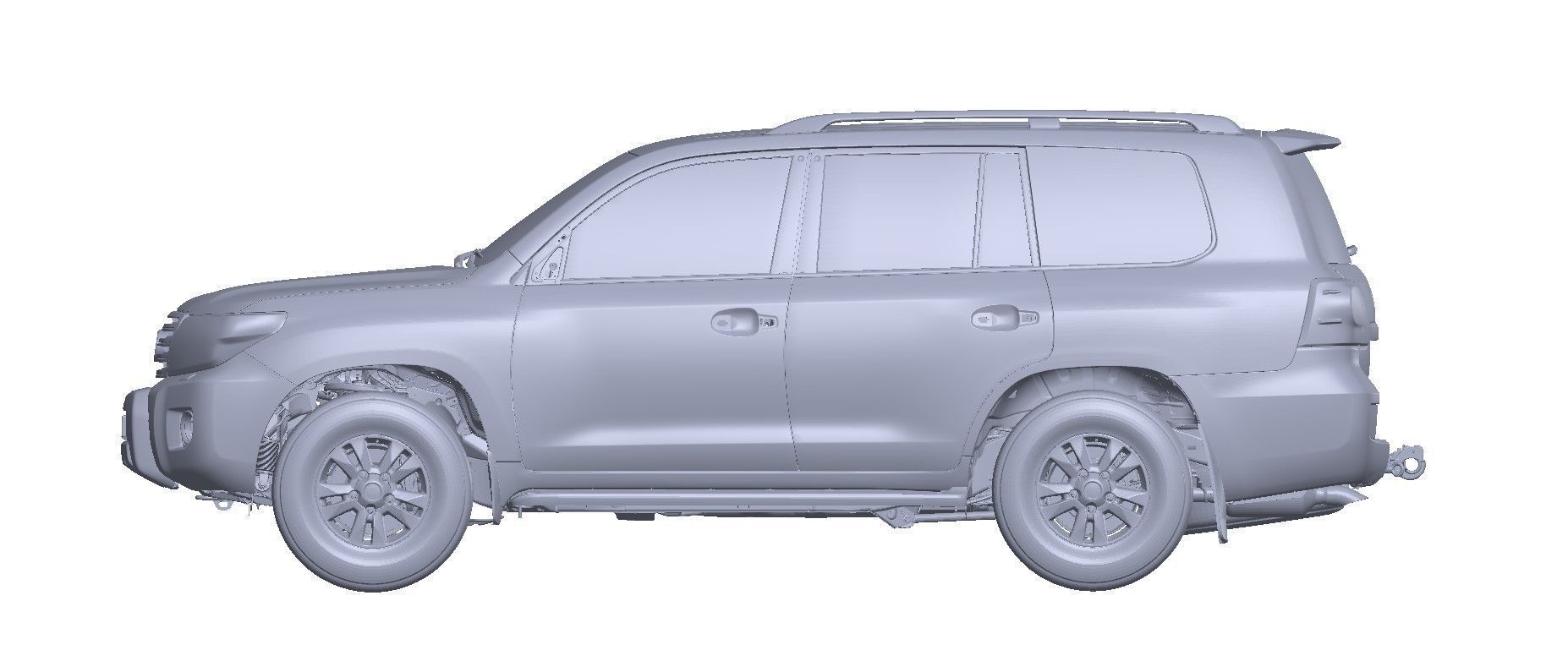 Toyota land Cruiser L200 3d scan model 3D model_1