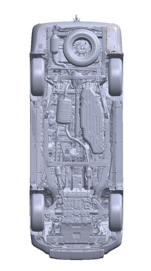 Toyota land Cruiser L200 3d scan model 3D model_4