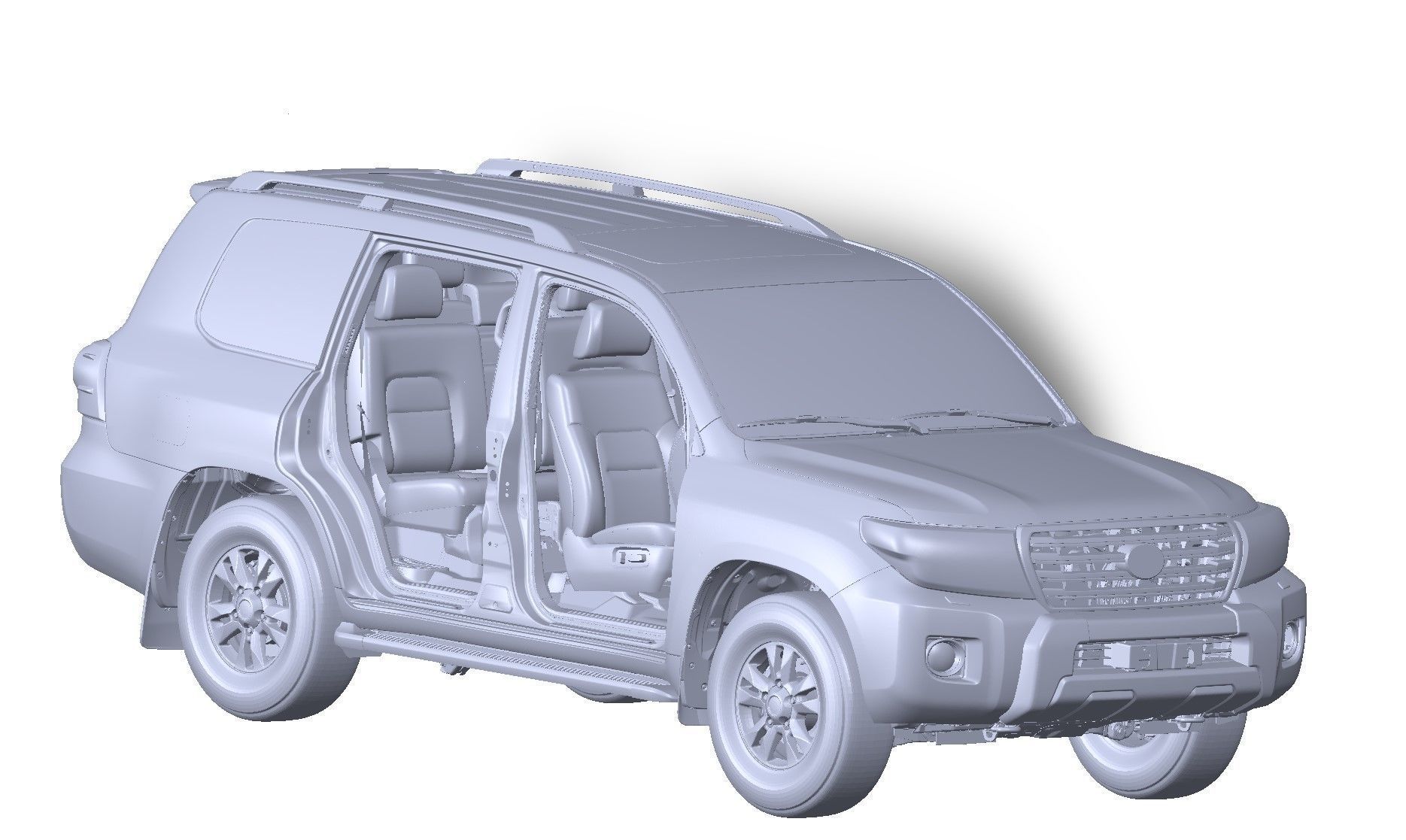 Toyota land Cruiser L200 3d scan model 3D model_2