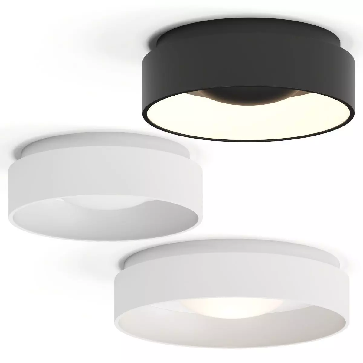 ALLMODERN Lucien Single Light Acrylic Flush Mount Ceiling Lamp 3D model_0