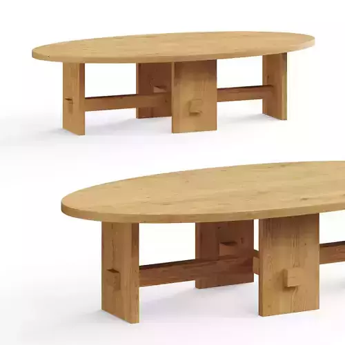 Lulu and Georgia Campos Oval Coffee Table