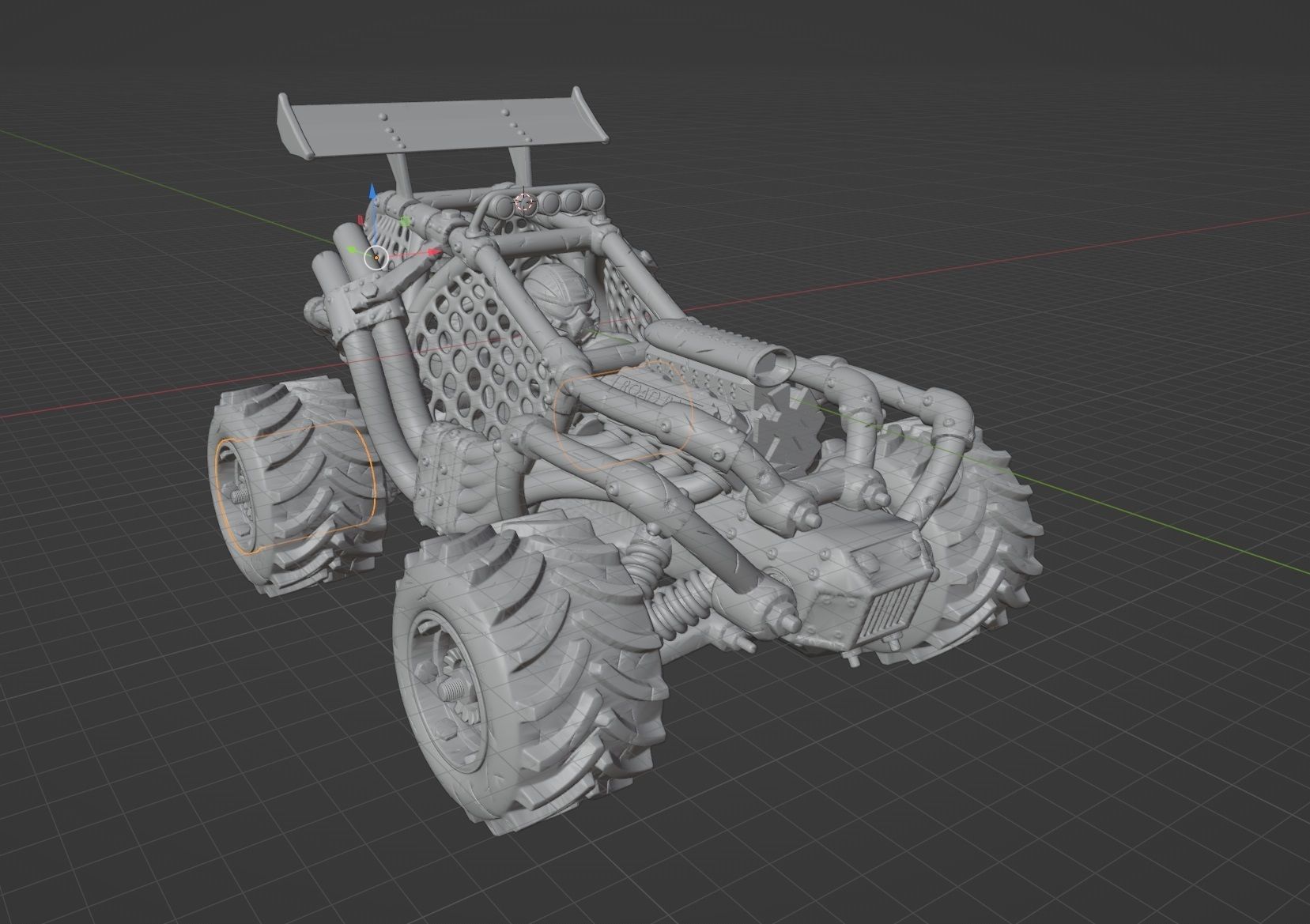 Road Rage RR-010 Mad Max style 3D printable models 3D print model_10