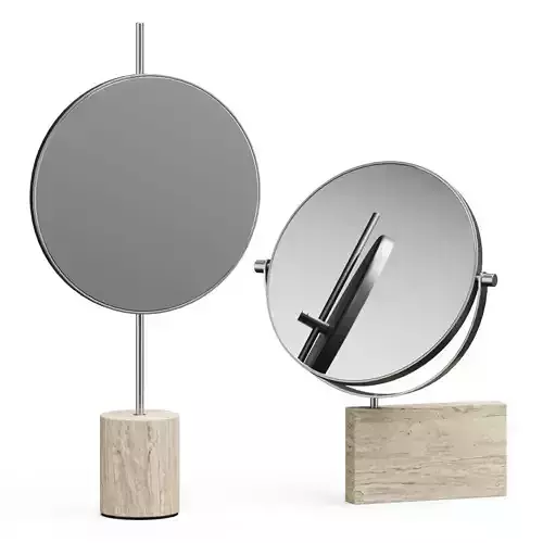 ALLMODERN Lamura Marble Vanity Mirror