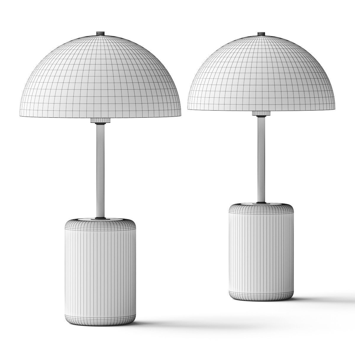 Urban Mood Macaron Scandinavian Table Lamp 3D model_3