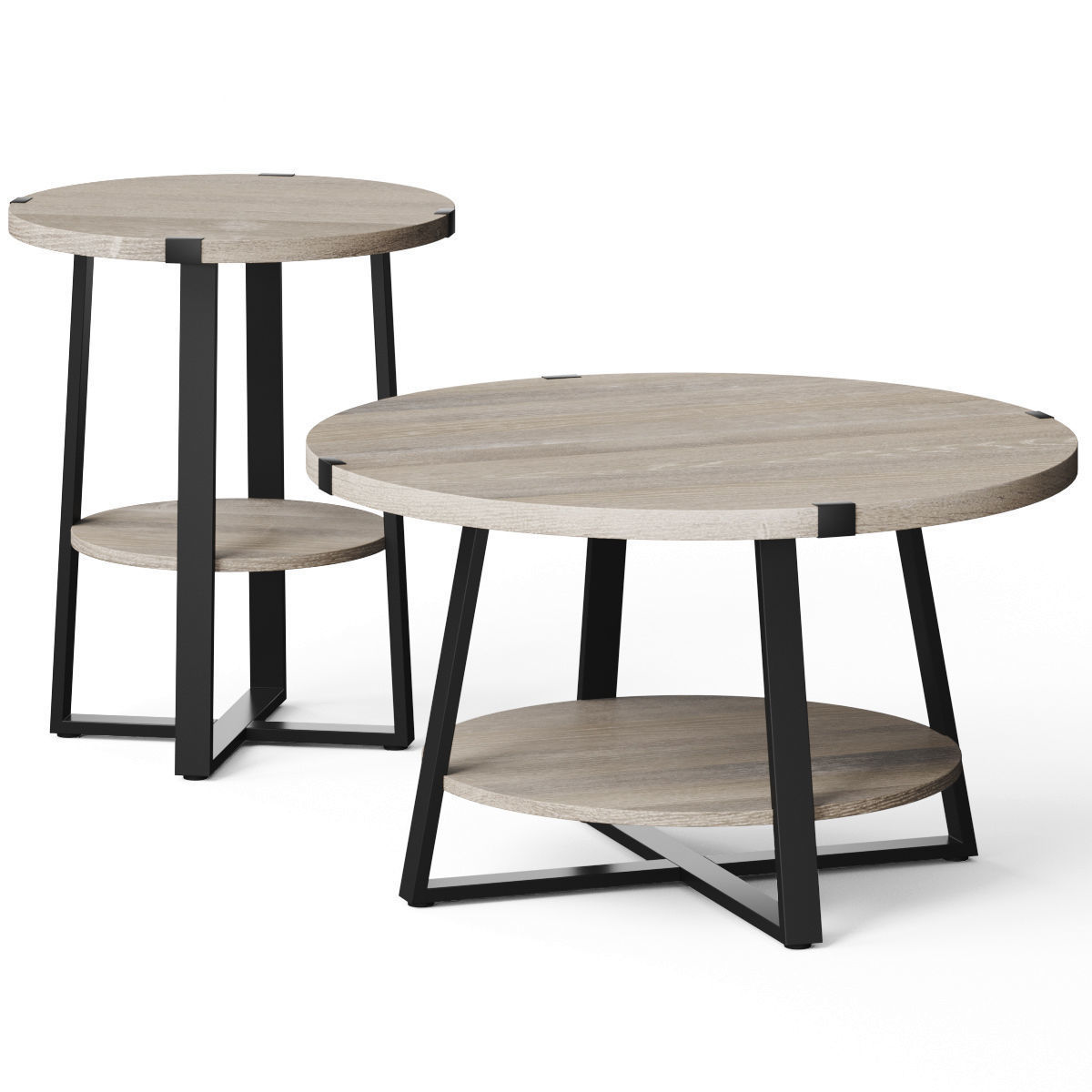 Jahaira Round Coffee Table by 17 Stories 3D model_1