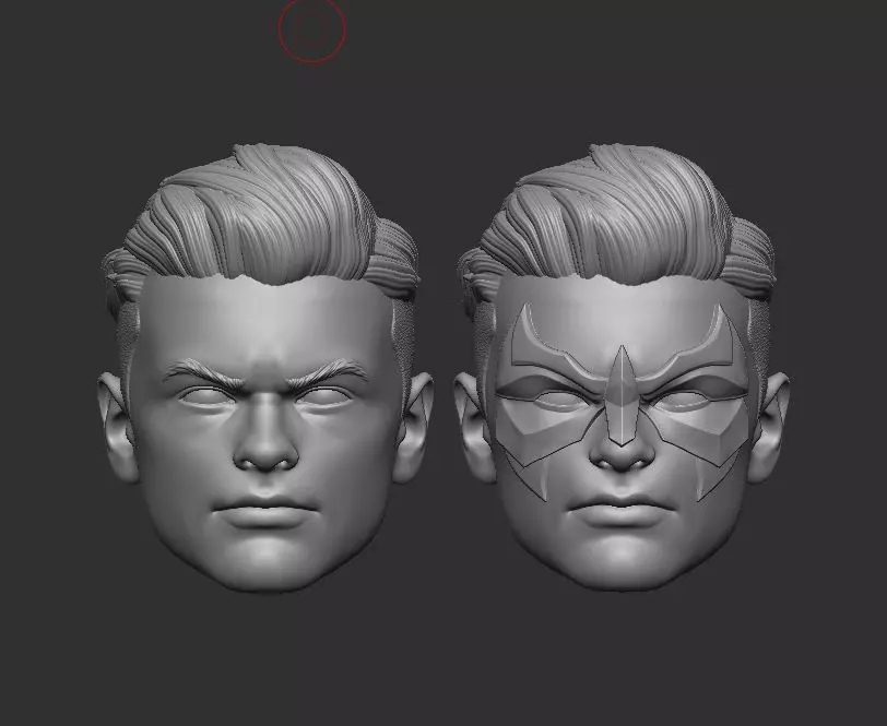 Damian Wayne Headsculpt for Action Figures 3D print model_0