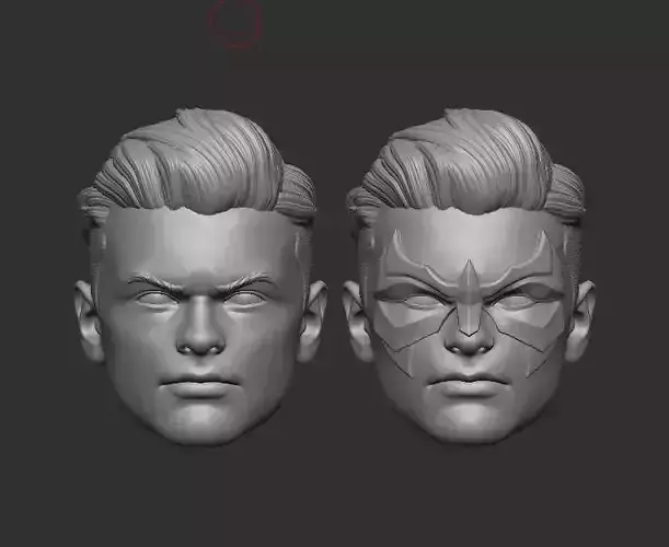 Damian Wayne Headsculpt for Action Figures 3D print model