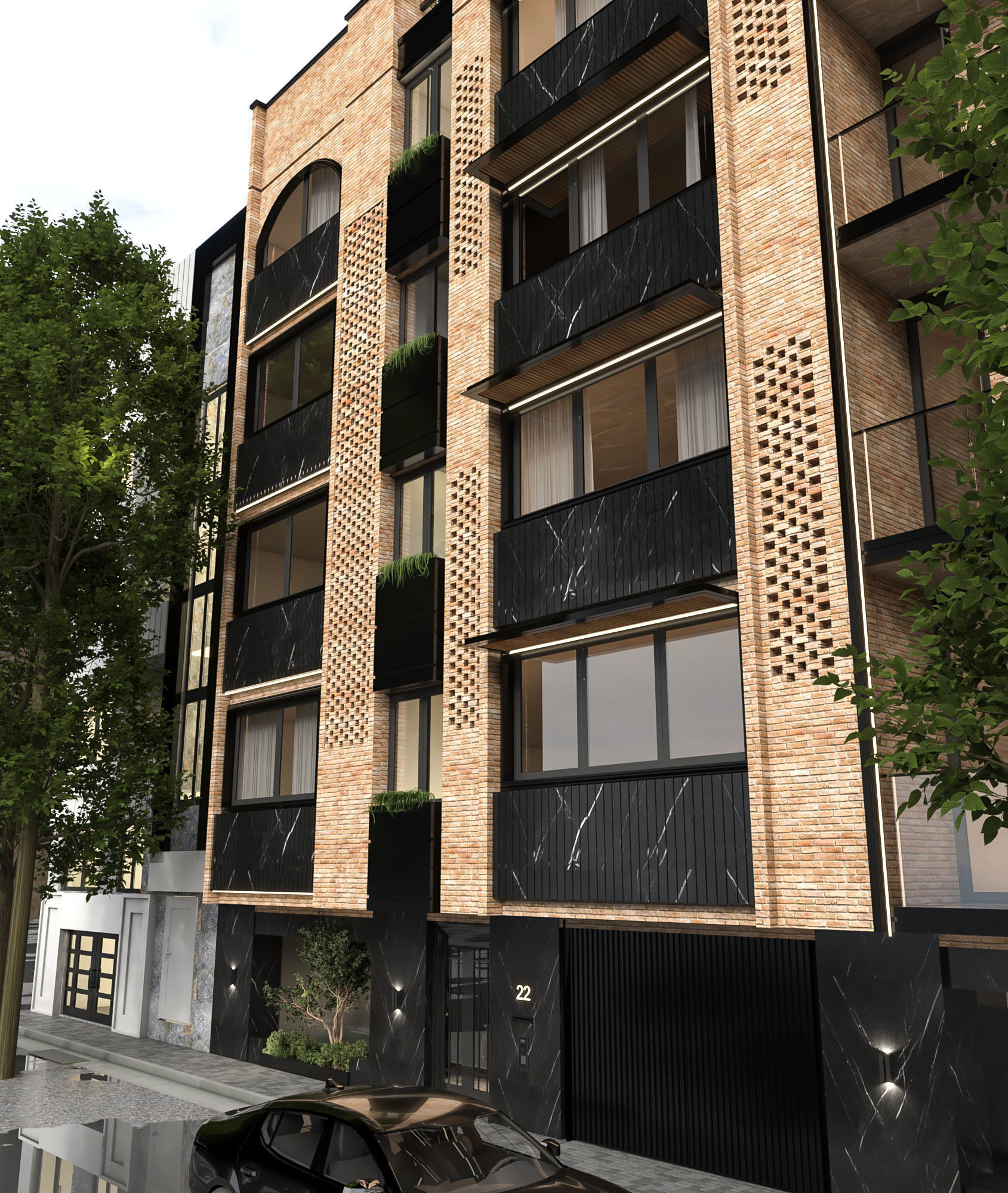 Exterior Scene facade 3D model 3D model_1