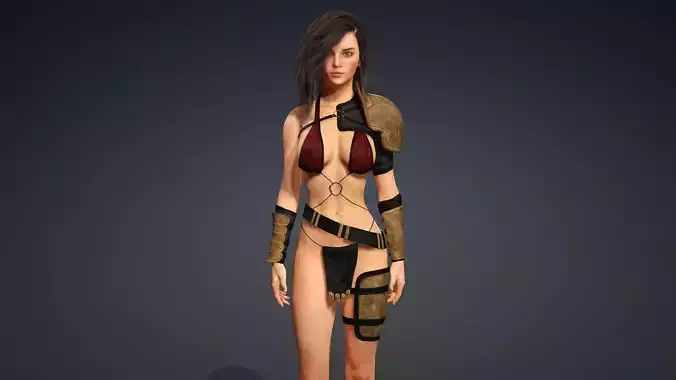 Sexy Character - Fully Rigged 3D model