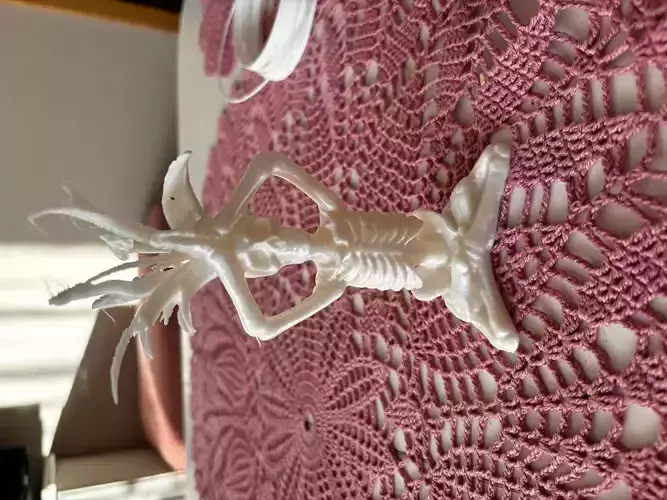 Skeleton doing yoga pose sculpture 3D print model