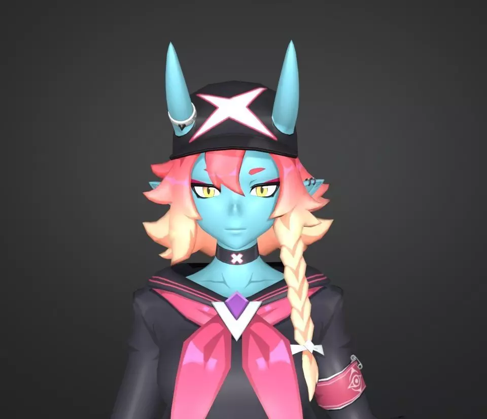 omega strikers mako 3D model