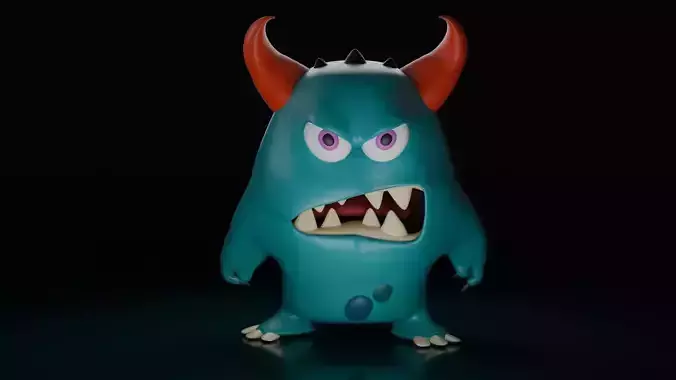 BlueBite Mini Monster Cartoon Character