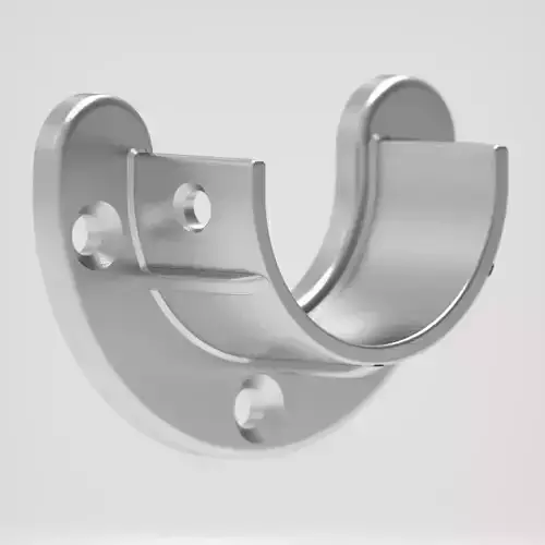 Closet rod support 3D print model