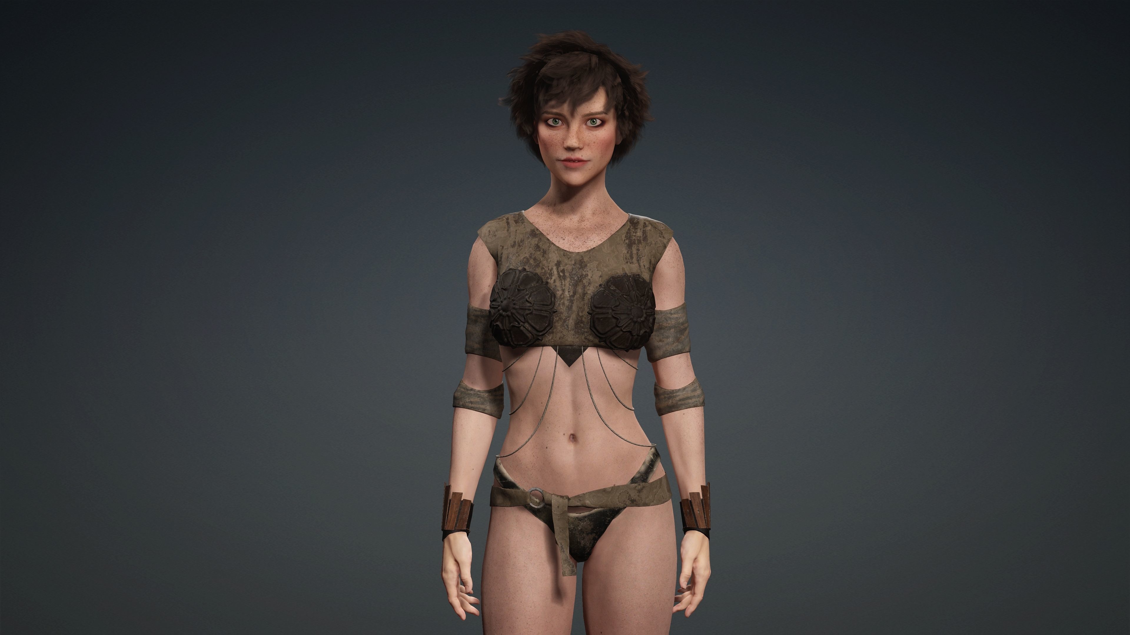 Sexy Character - Fully Rigged 3D model Low-poly 3D model_3