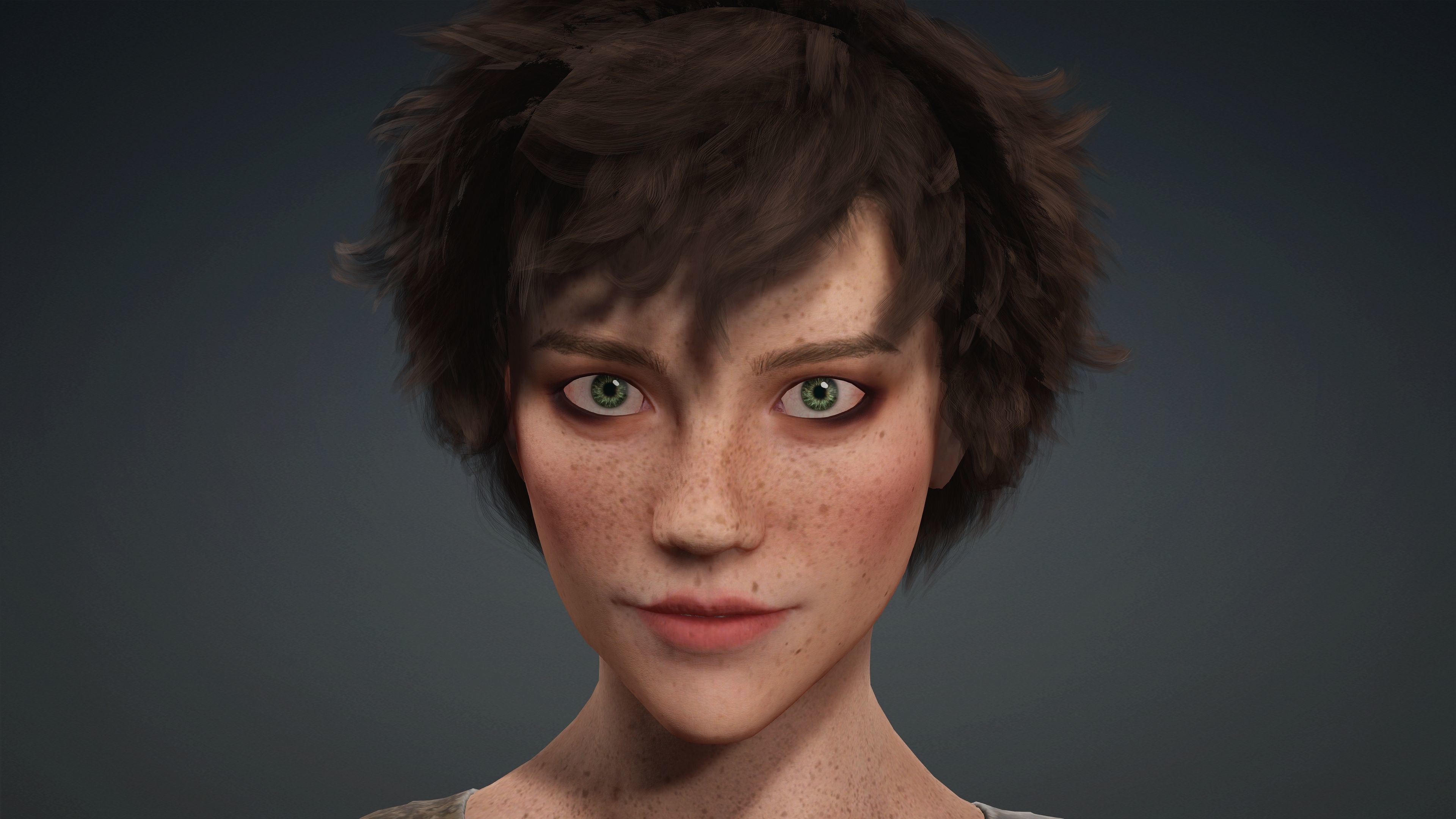 Sexy Character - Fully Rigged 3D model Low-poly 3D model_5