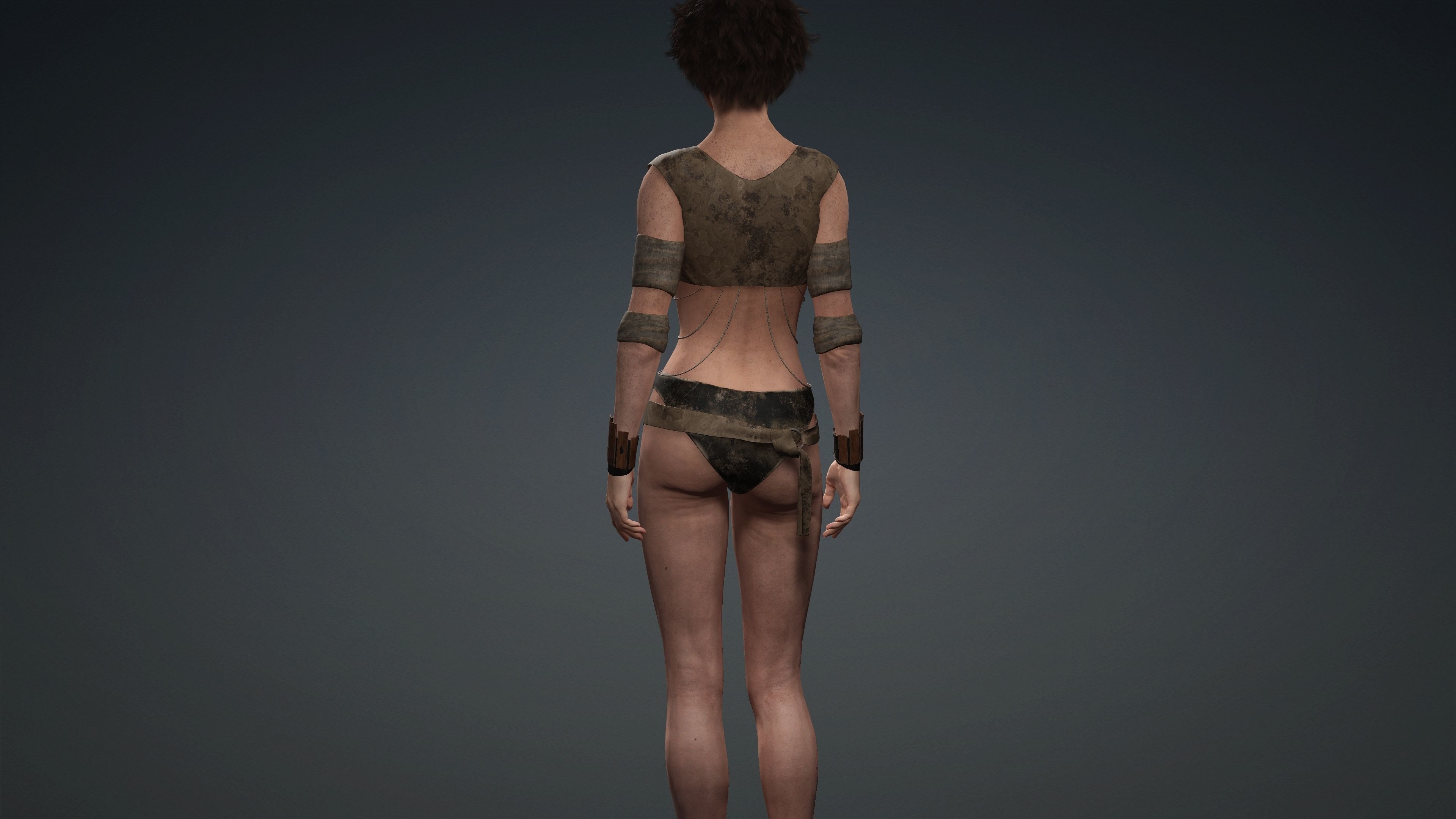 Sexy Character - Fully Rigged 3D model Low-poly 3D model_6