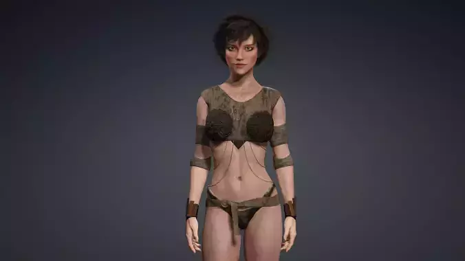 Sexy Character - Fully Rigged 3D model