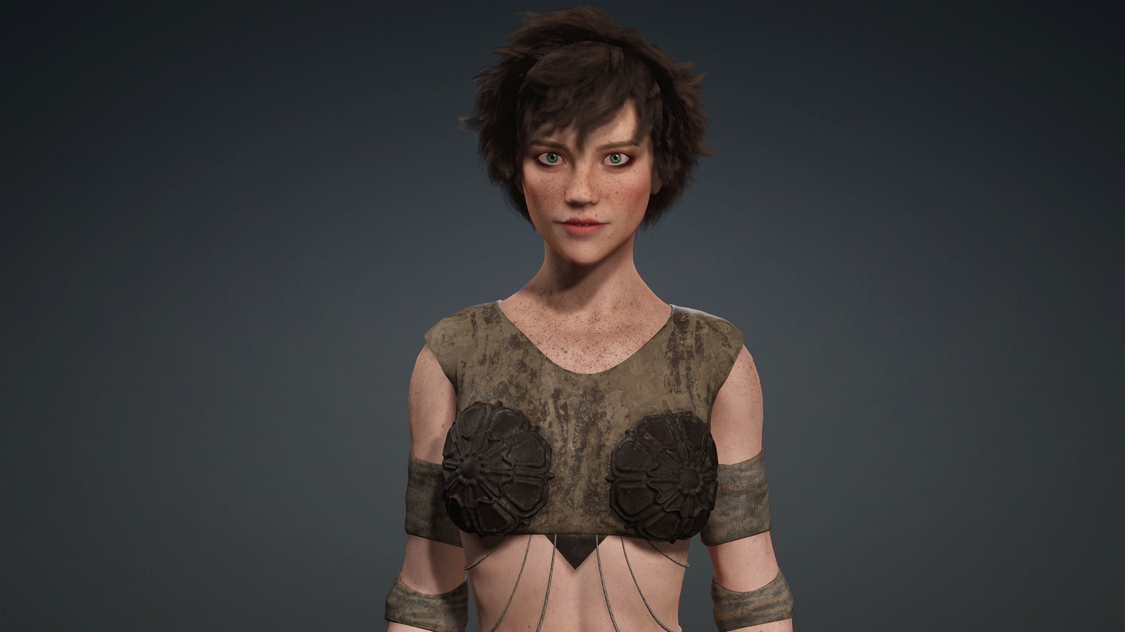 Sexy Character - Fully Rigged 3D model Low-poly 3D model_4