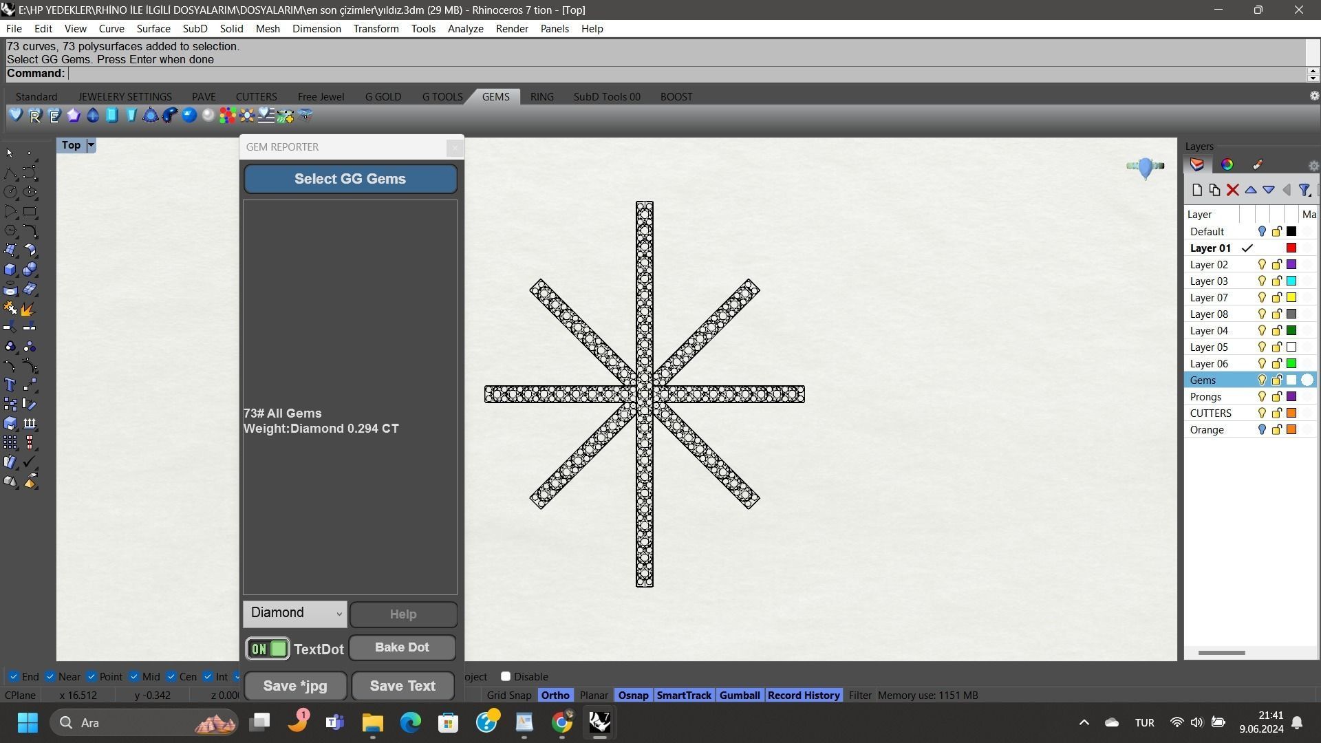 star-diamond-ring 3D print model_18