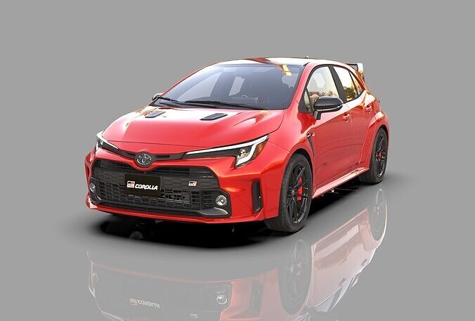 Toyota Corolla GR 2022 HQ interior  3D model