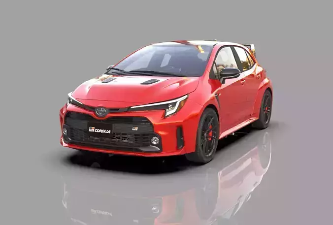 Toyota Corolla GR 2022 HQ interior 3D model