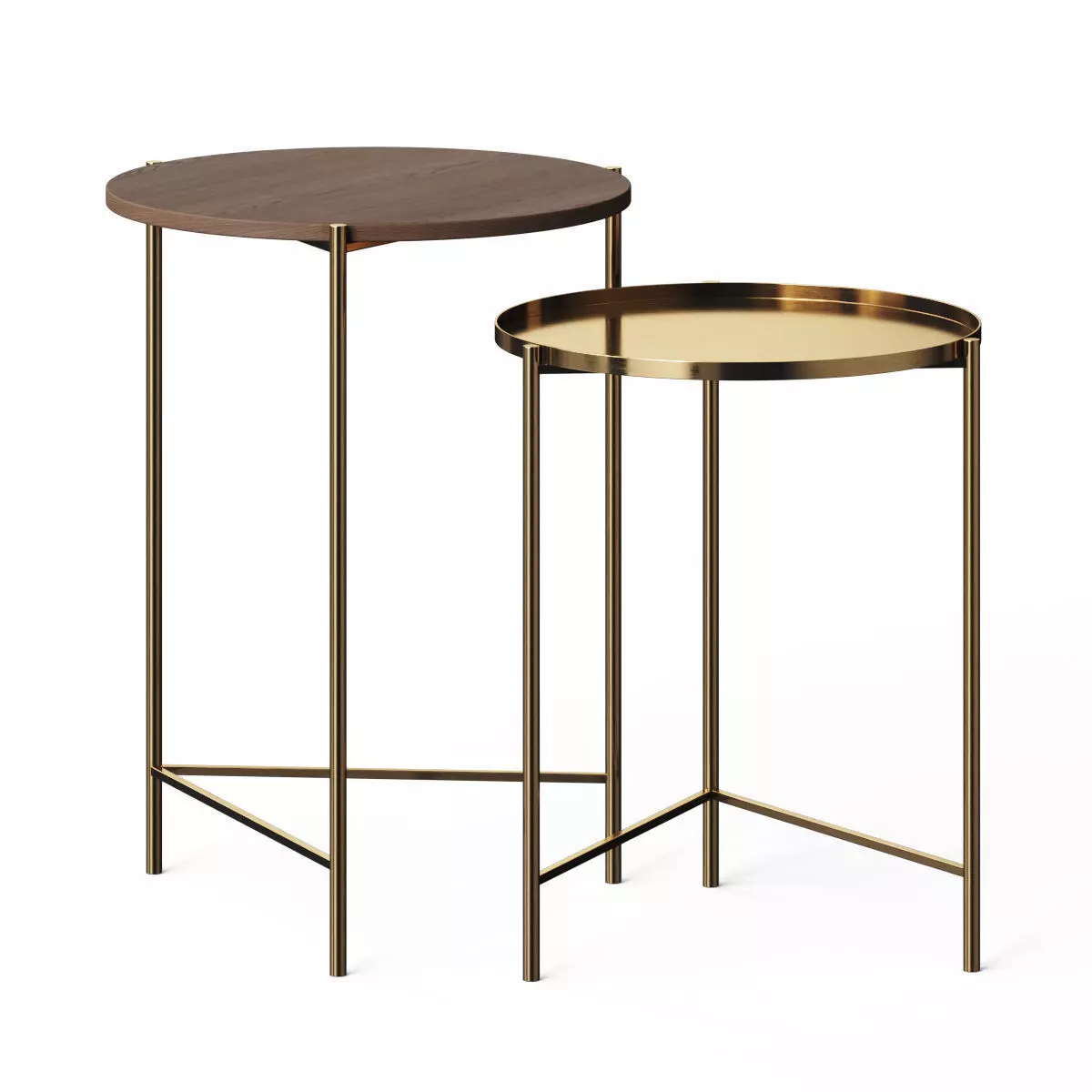 Wayfair Gwynn Tray Top 3 Legs Nesting Tables by Wade Logan 3D model_0
