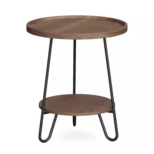 Wayfair Round Side Table End Table by LITTLE TREE FURNITURE 3D model