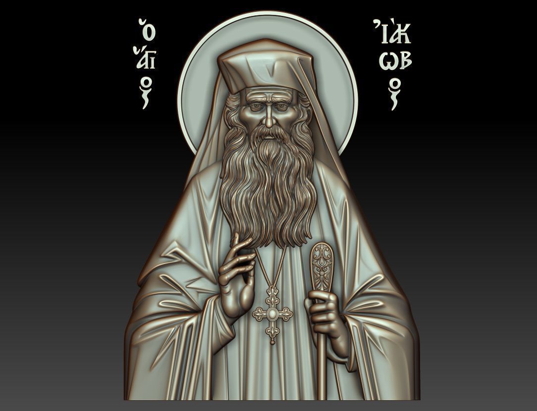 Saint Iakovos Tsalikis 3D print model_9