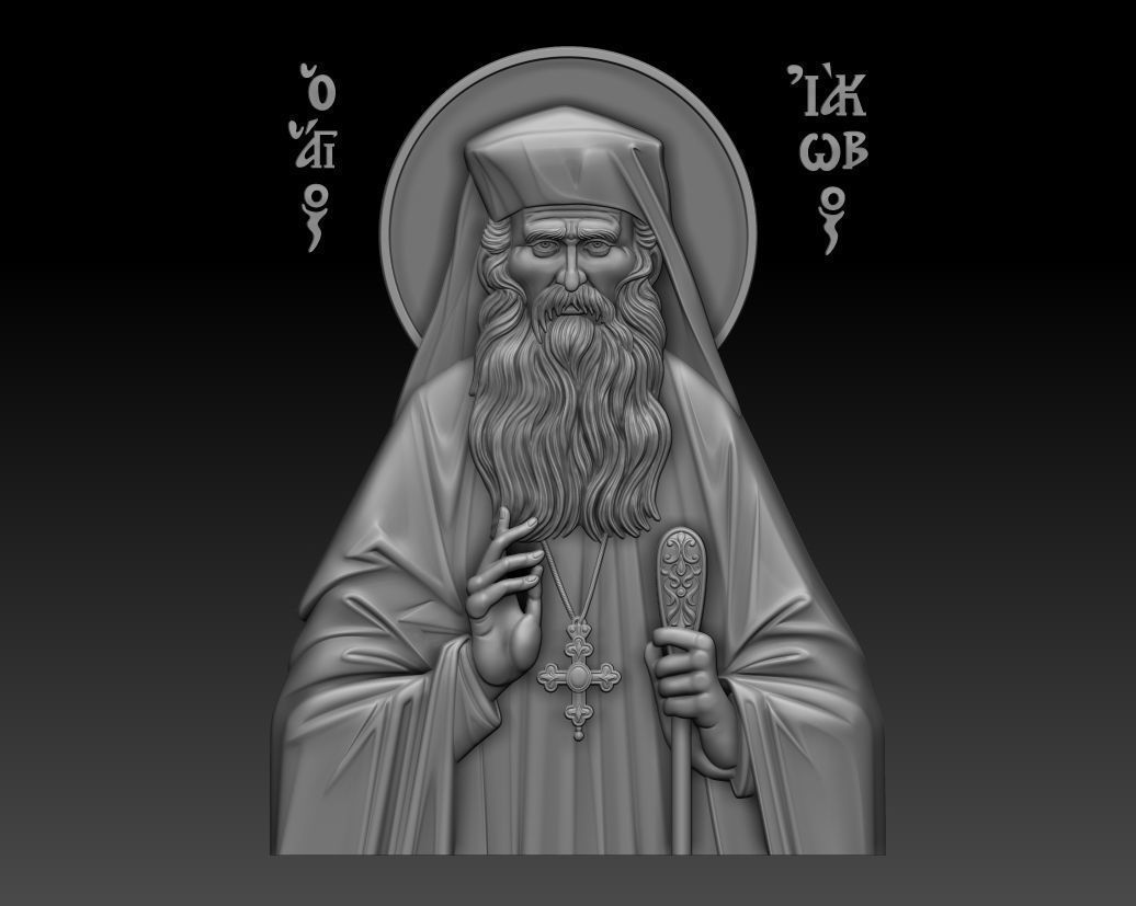 Saint Iakovos Tsalikis 3D print model_13
