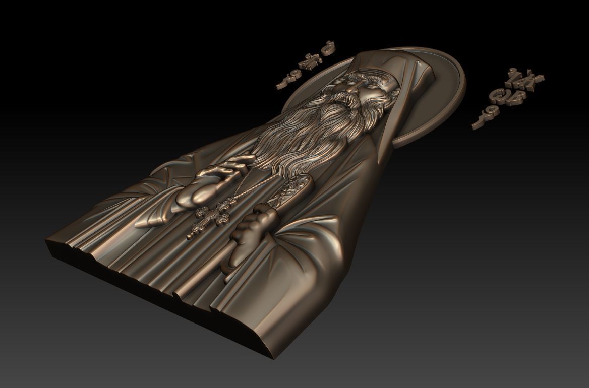 Saint Iakovos Tsalikis 3D print model_3