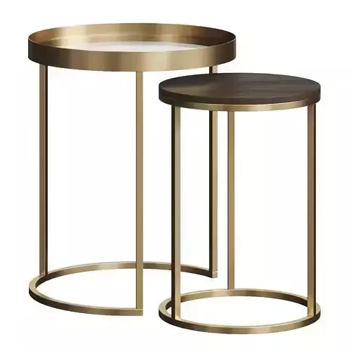Swick Contemporary Nesting Side Tables by Mercury Row