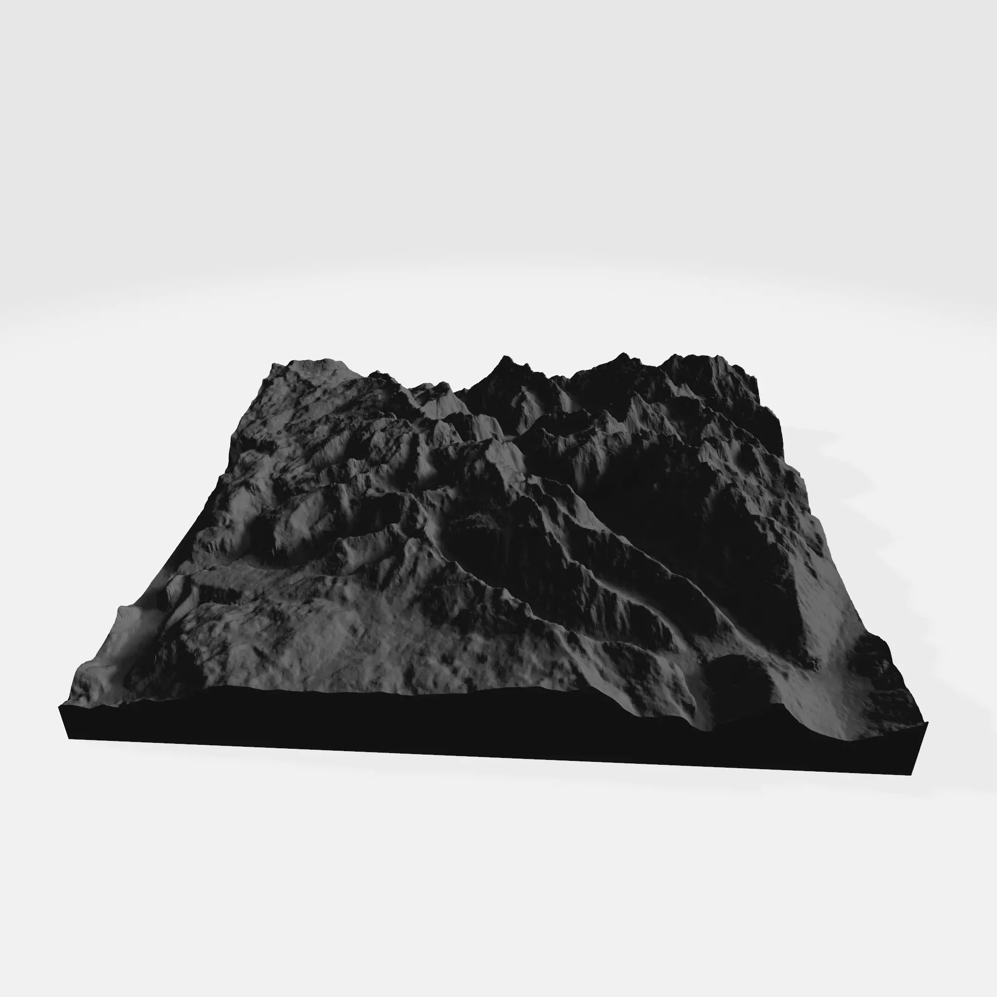 Triglav National Park - Slovenia - 3D Map 3D print model