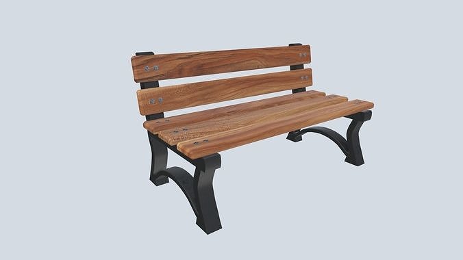 bench 5 Low-poly 3D model