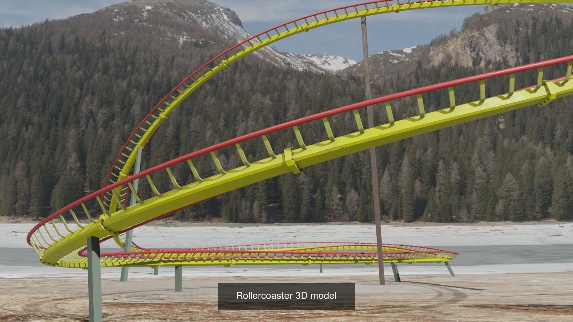8 Roller Coaster  3D Model Collection_8