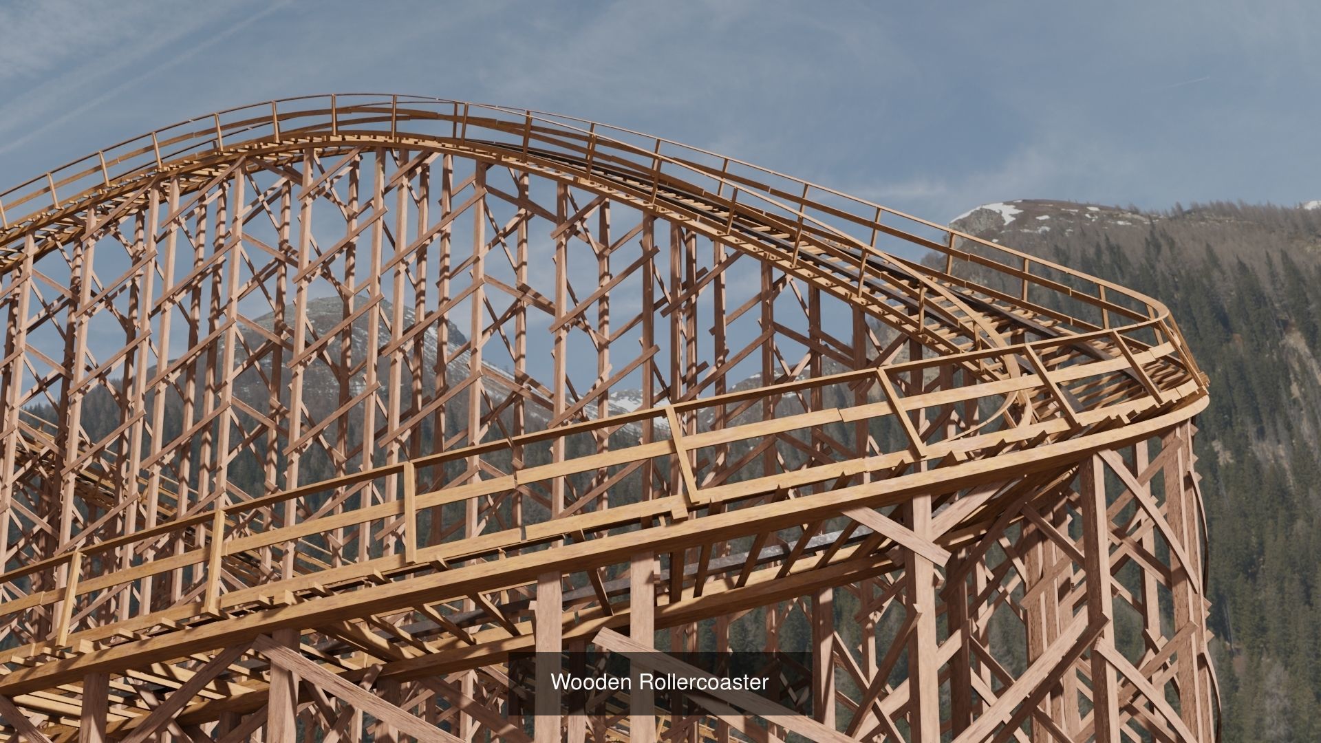 8 Roller Coaster  3D Model Collection_2