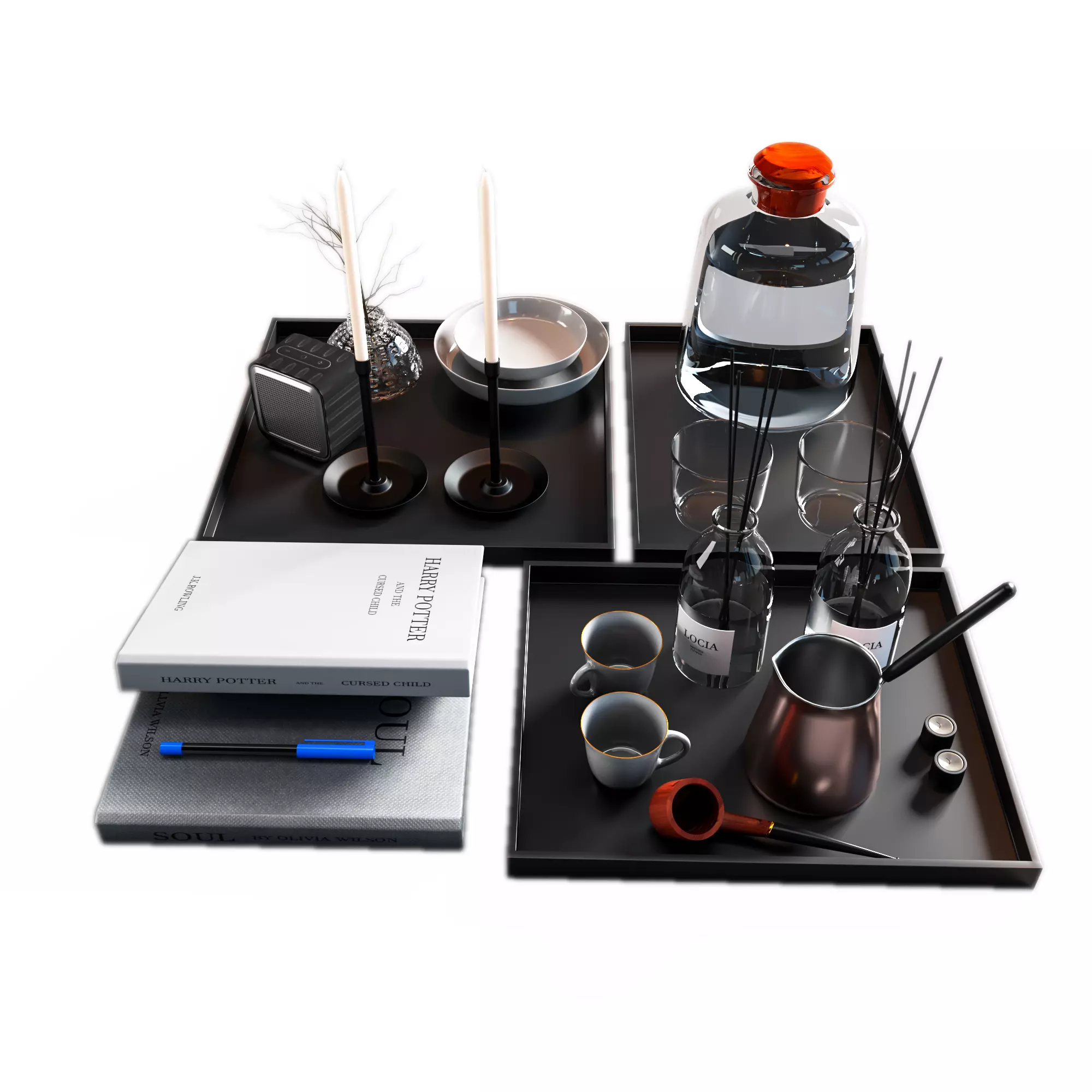 decorative set 02 3D model_0