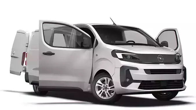 Opel Vivaro Electric Van L3 HQ Interior 2024 3D model