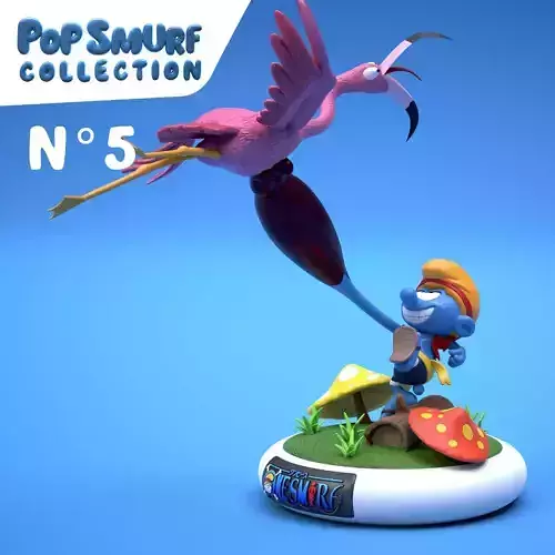 Pop Smurf Collection ONE SMURF 3D print model