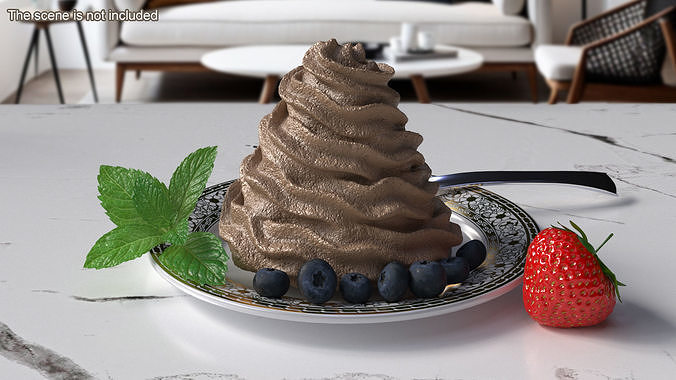 Nutella Whipped Cream 3D model