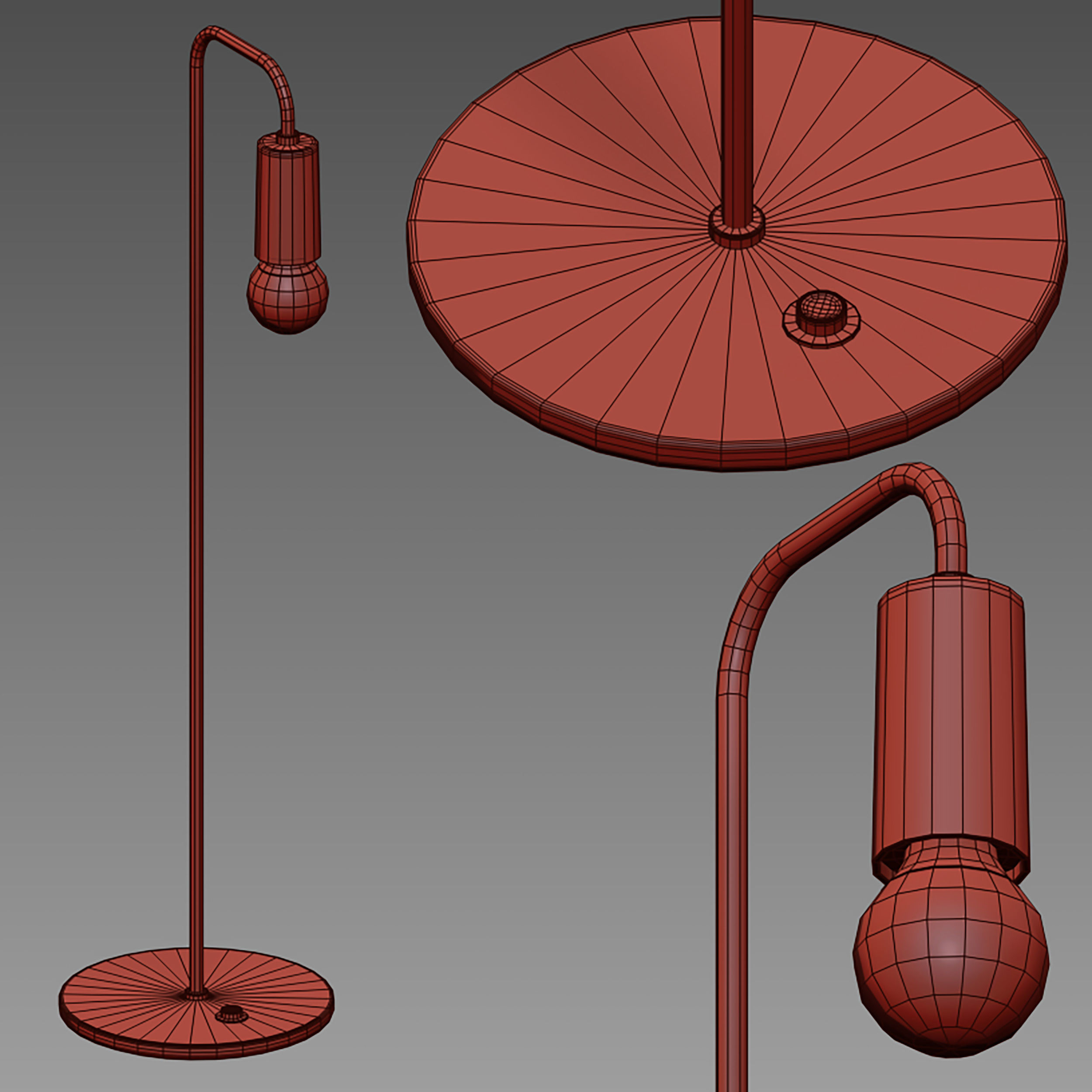 Floor lamp 3D model_16