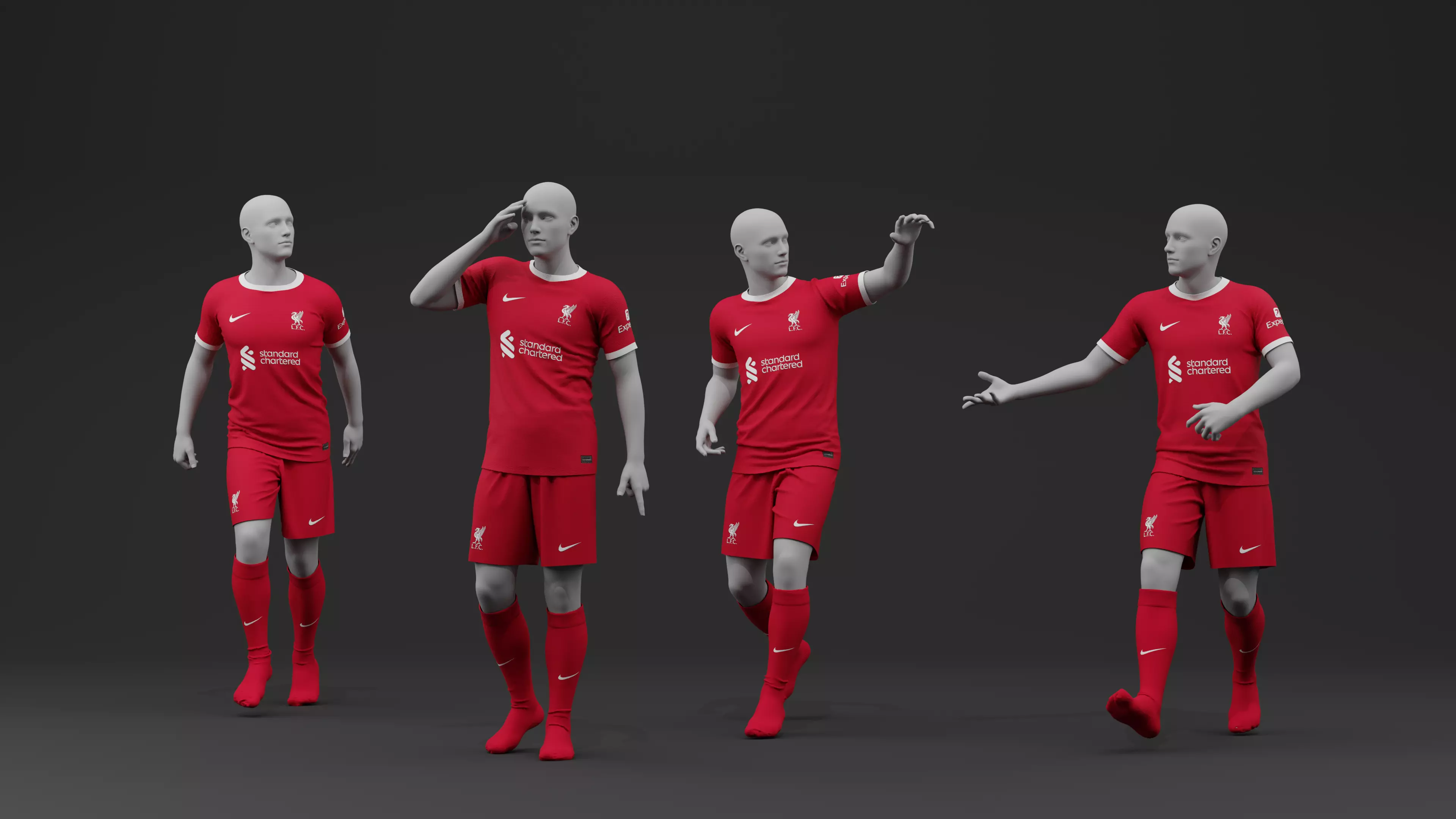 Liverpool 2023 2024 Home Jersey 3D model